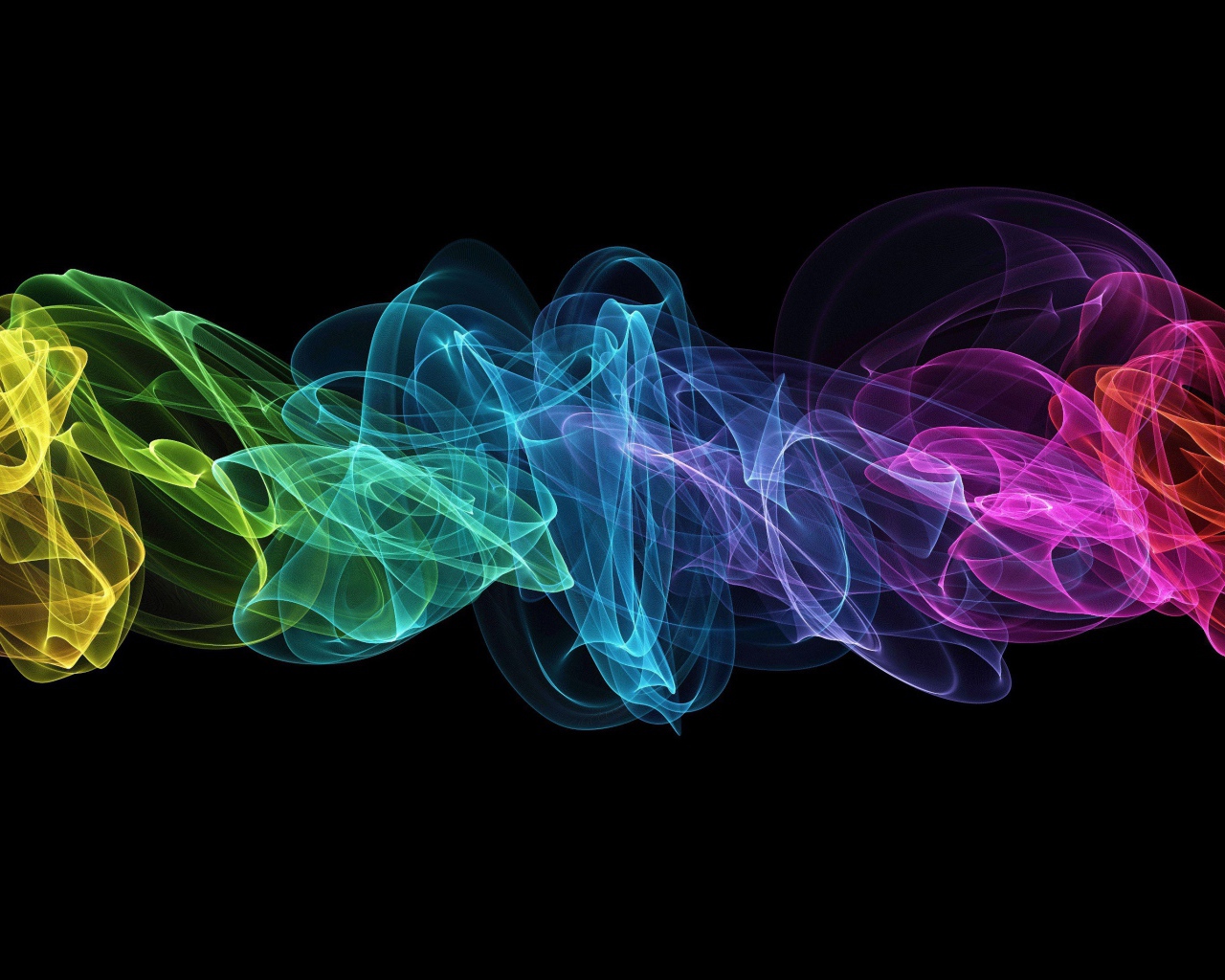 Спектр на черном фоне