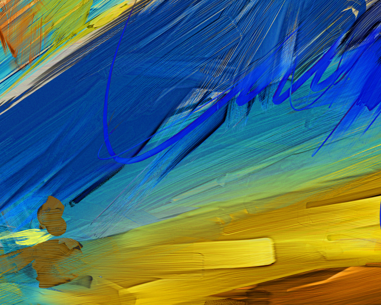 Мазки масляной краской