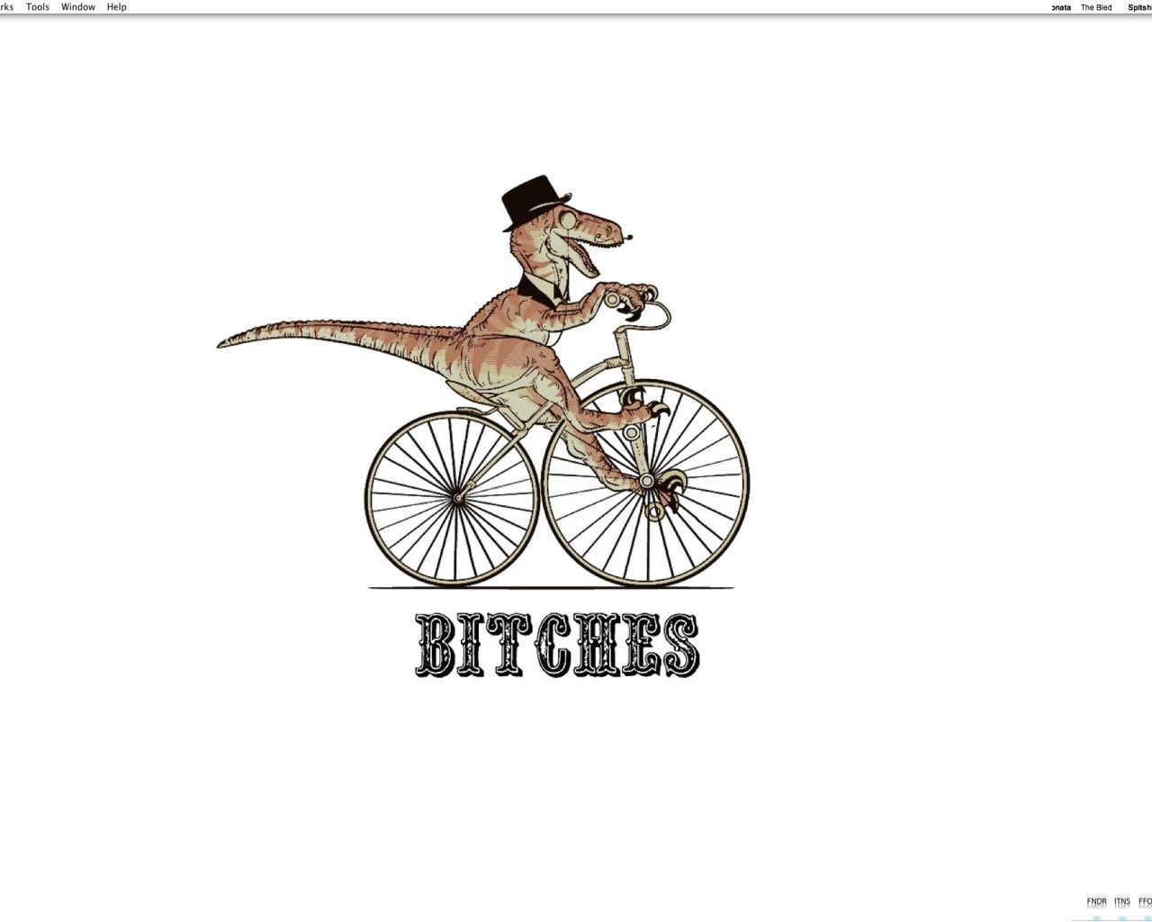 Динозавр на велосипеде