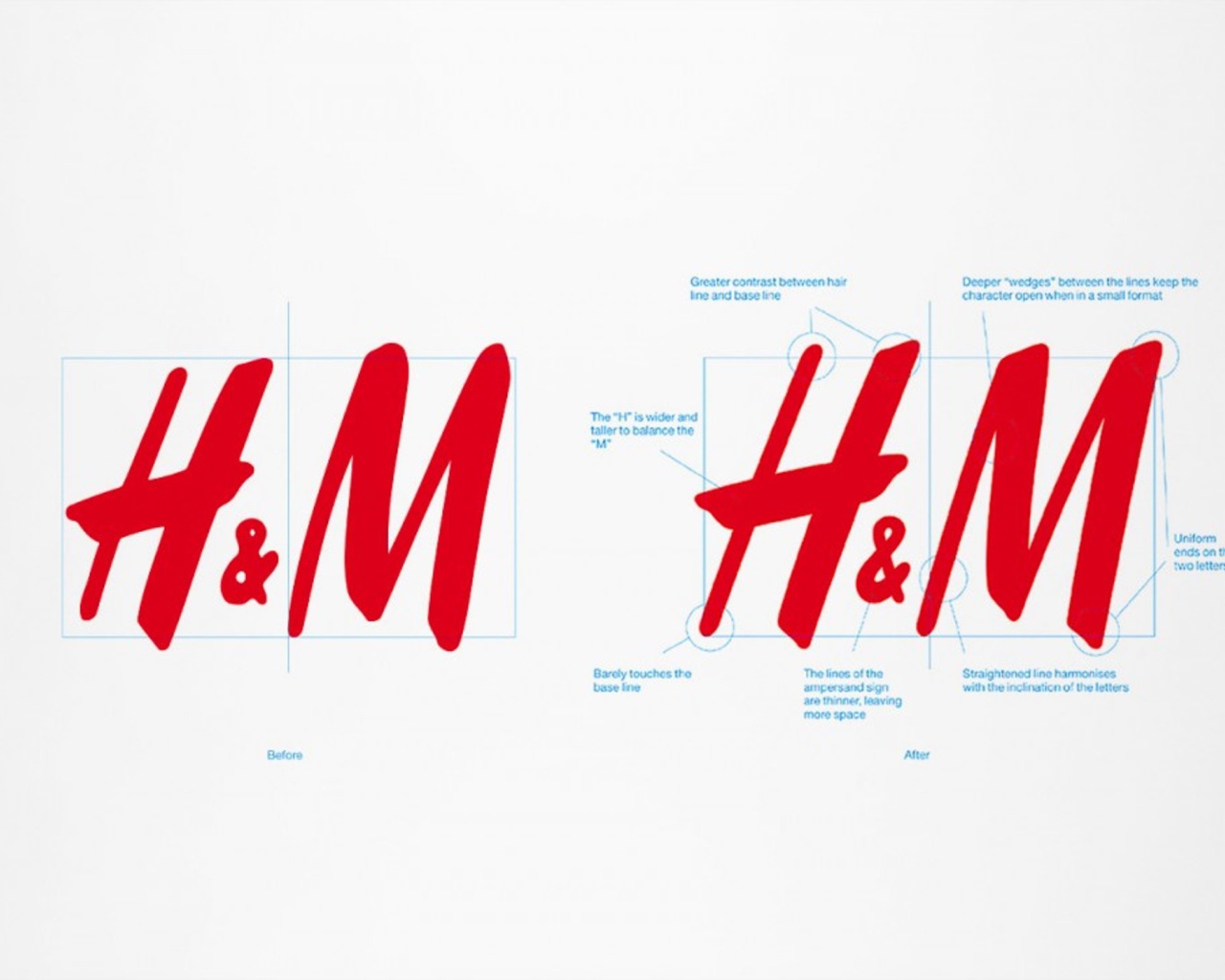 Чертеж бренда одежды H&M