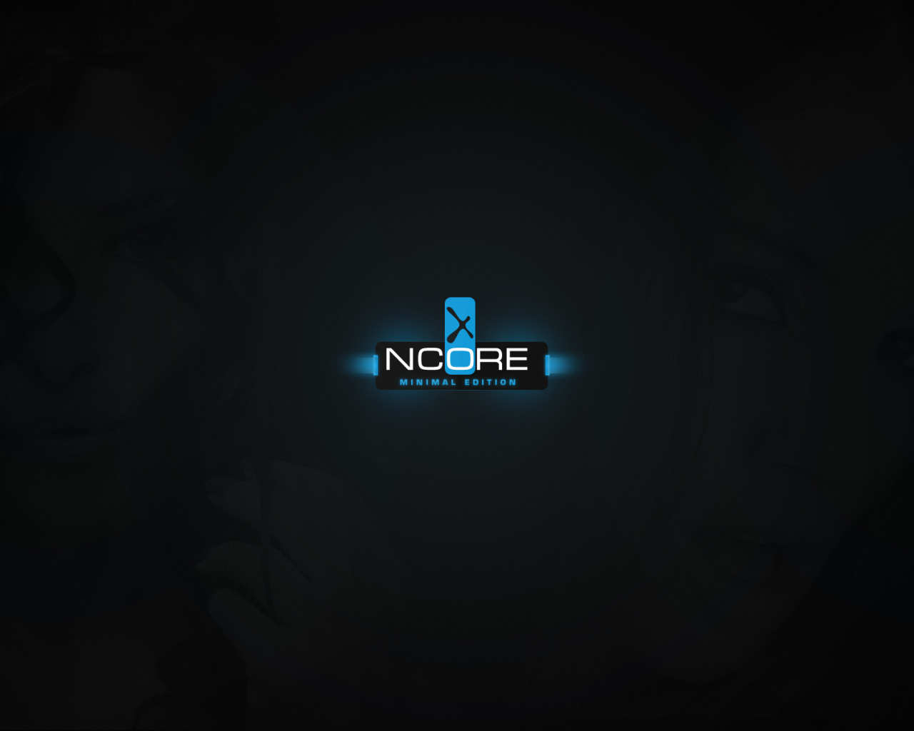 Девушка на темном фоне