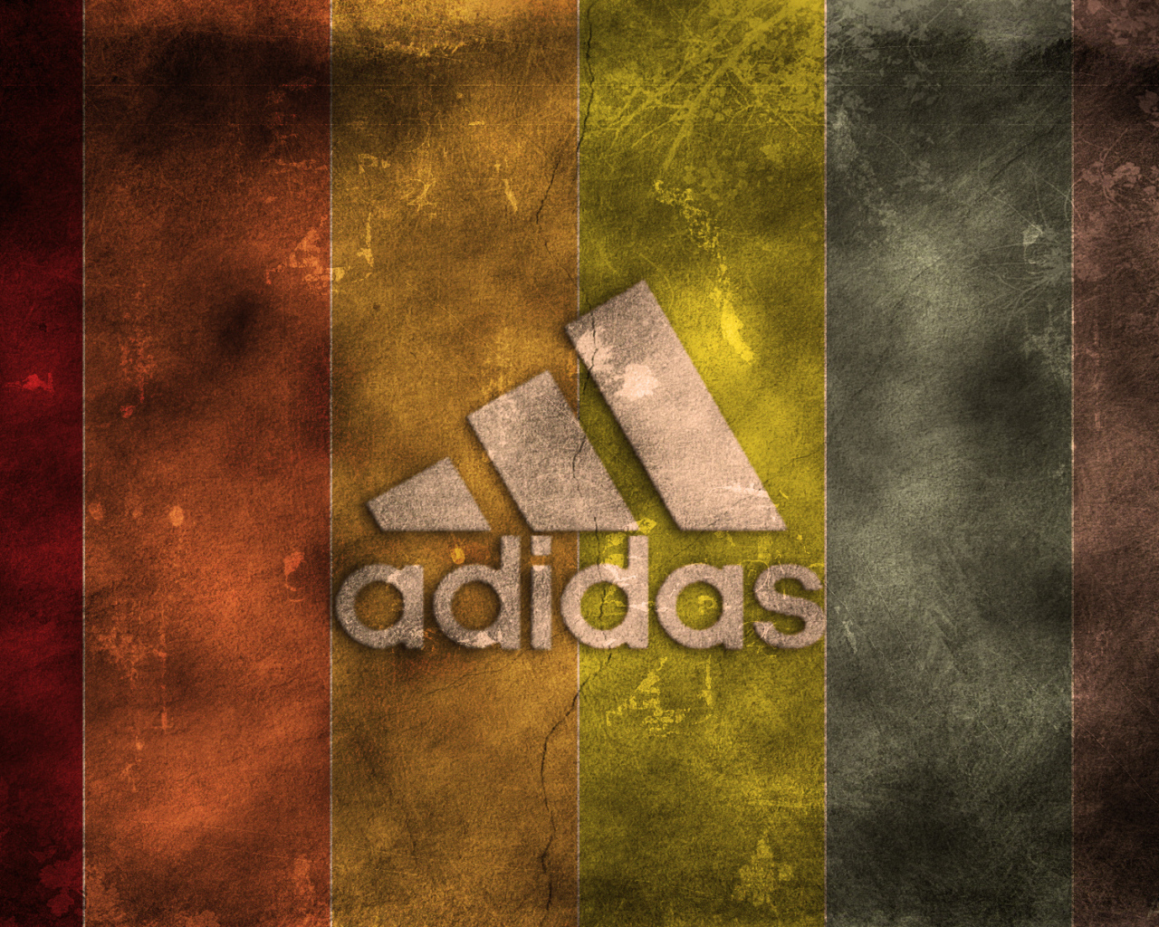 Разноцветный логотип Адидас