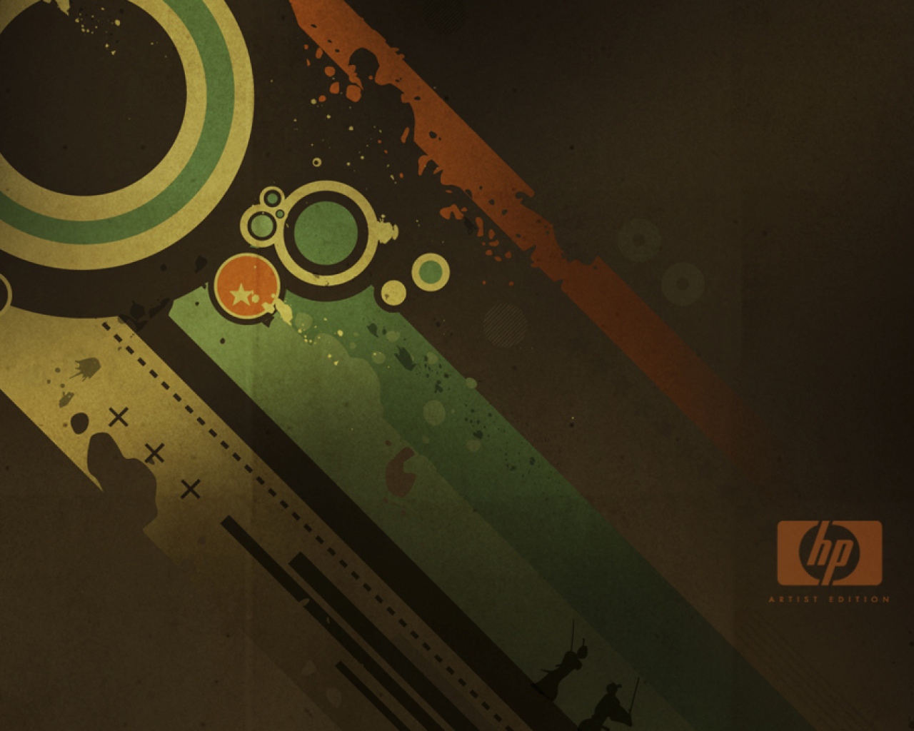 Разноцветные полосы HP