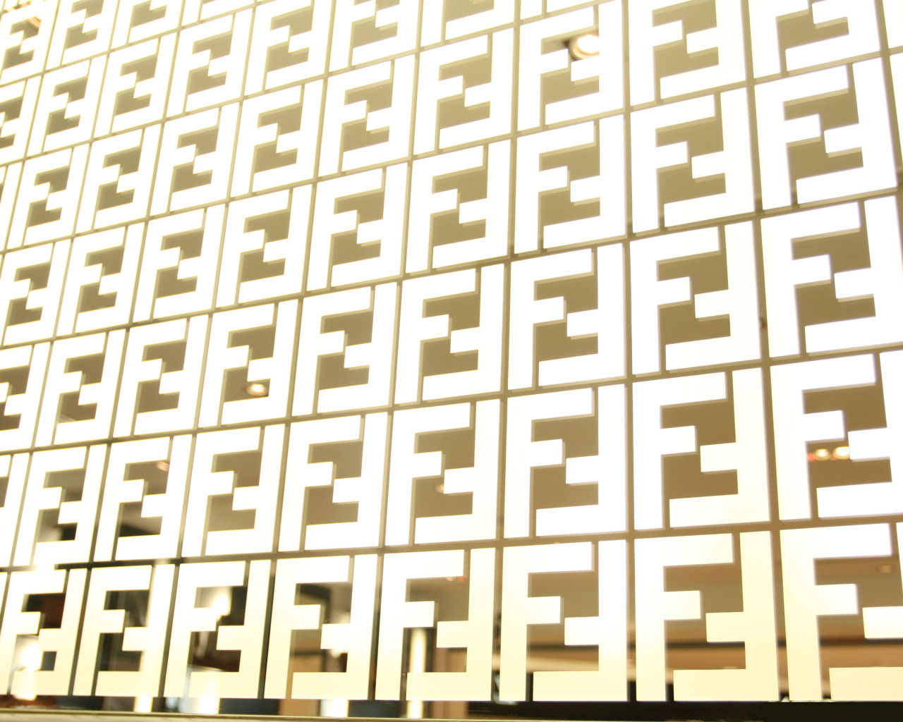 The texture of the Fendi logo