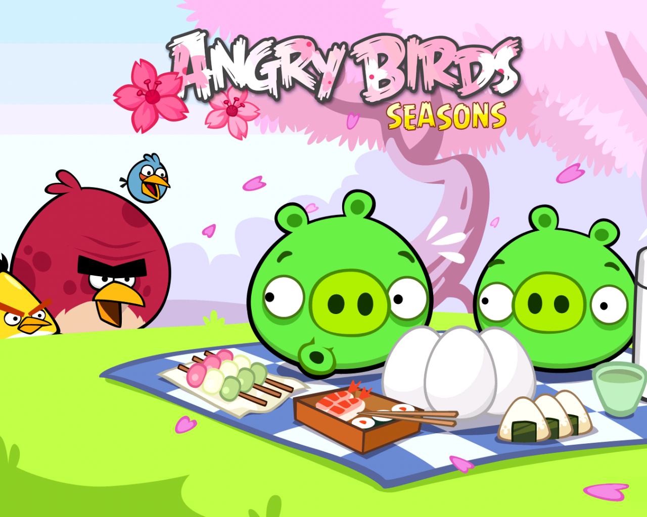 Энгри бирдс на пикнике