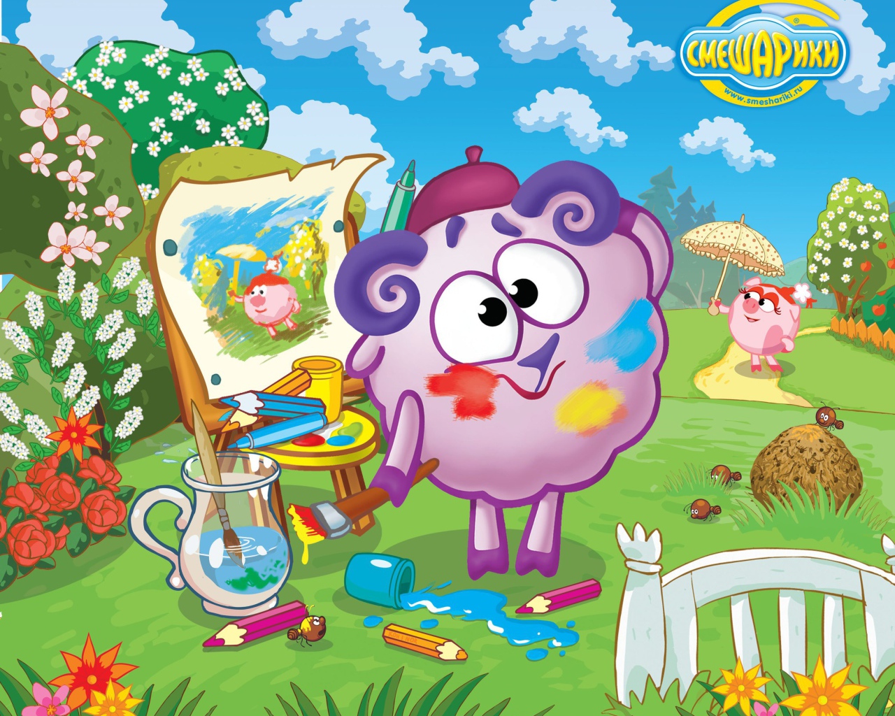 Бараш художник в мультфильме Смешарики