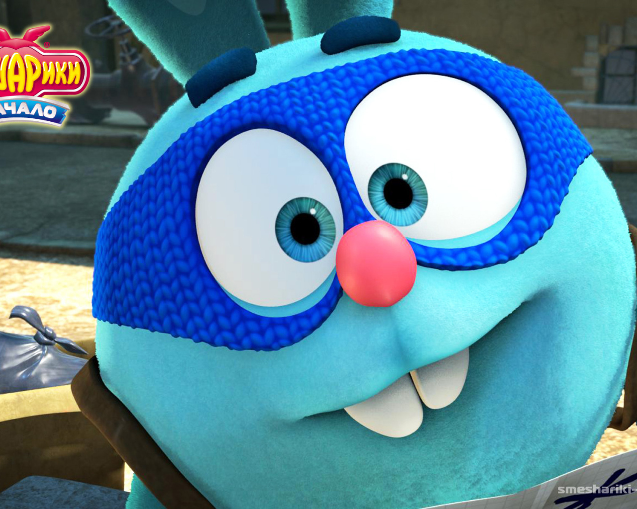 Зайчик Крош в мультфильме Смешарики