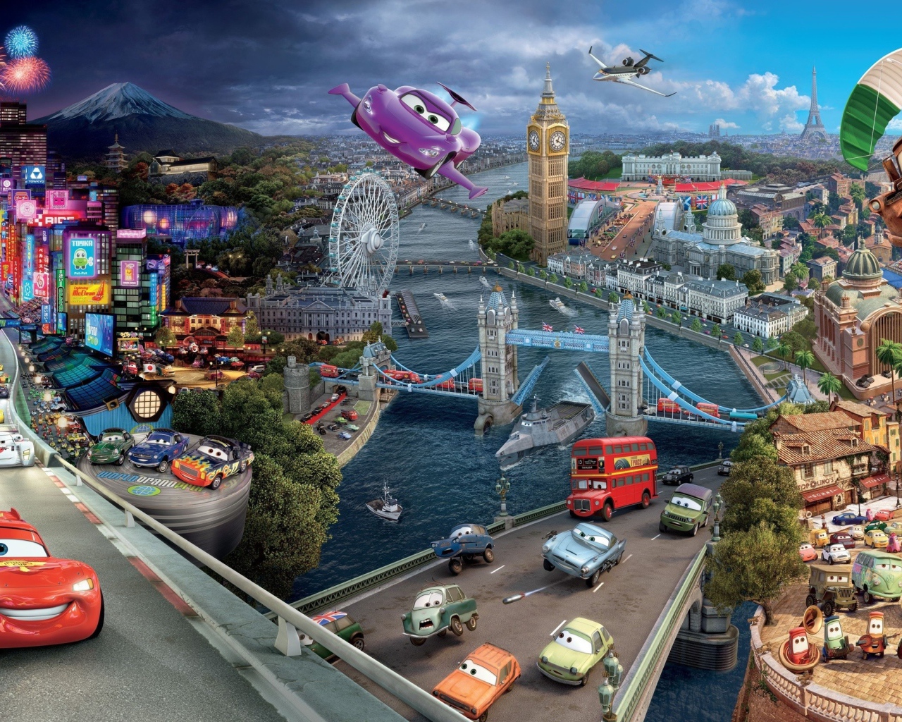 Мультфильм Автомобили 2