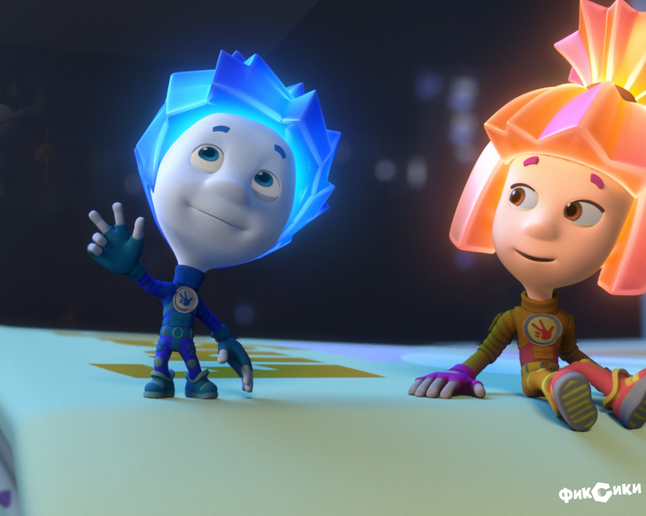 Фиксик показывает вверх