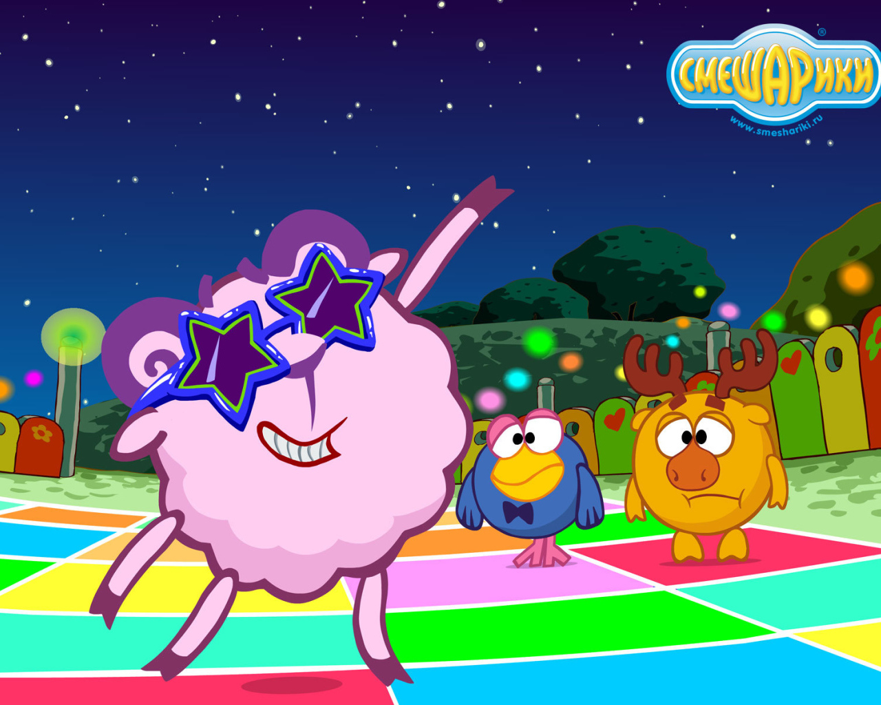 Нюша суперзвезда в мультфильме Смешарики