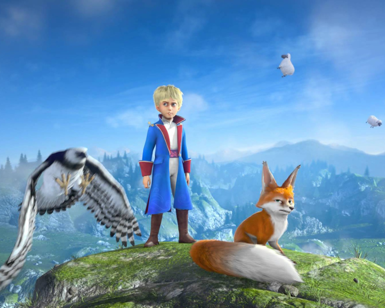 Маленький принц с лисой