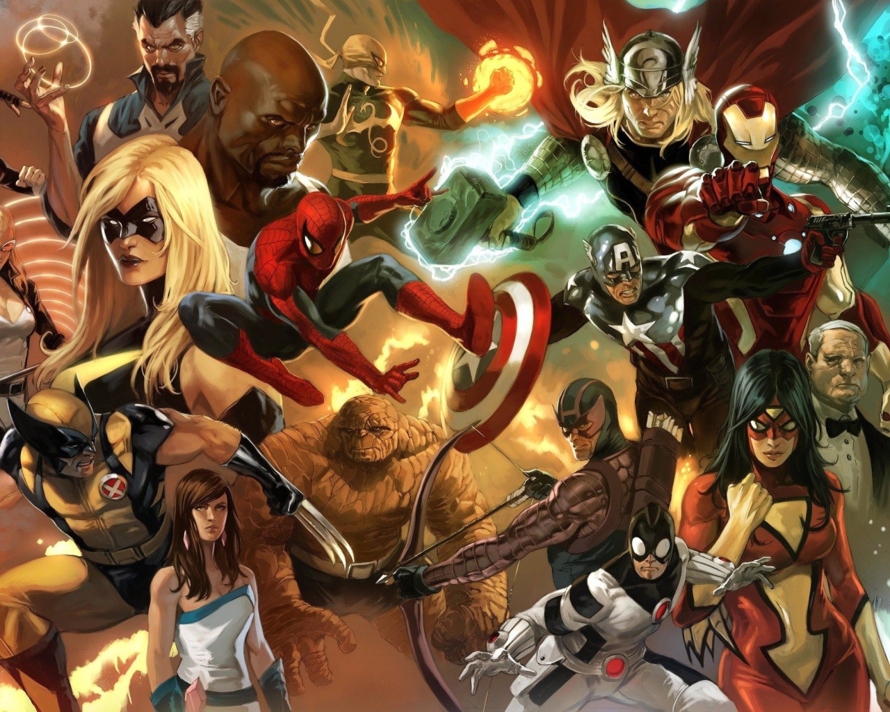 Все герои Марвела