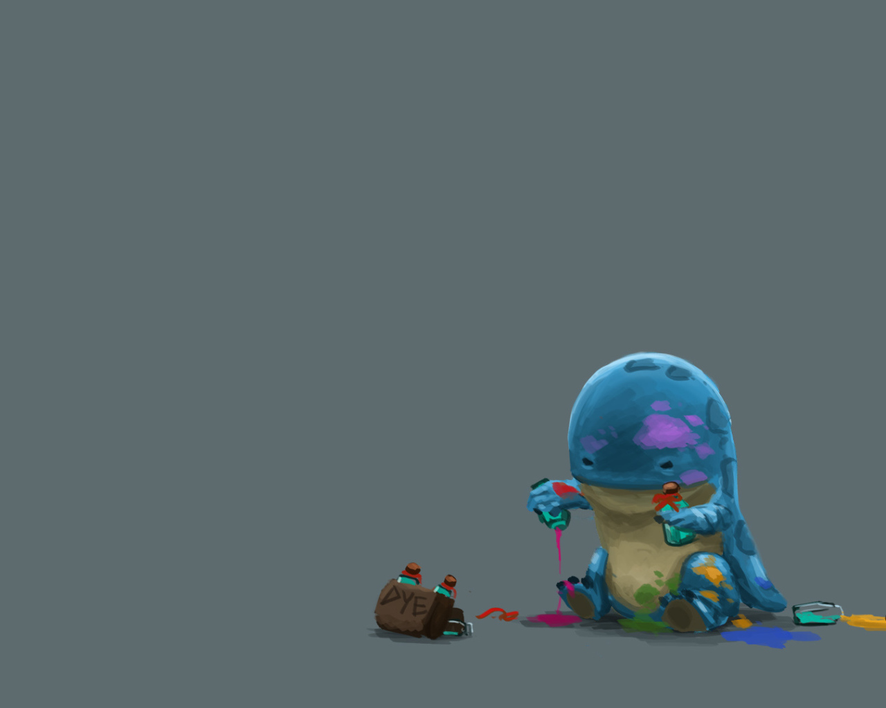 Монстр с красками