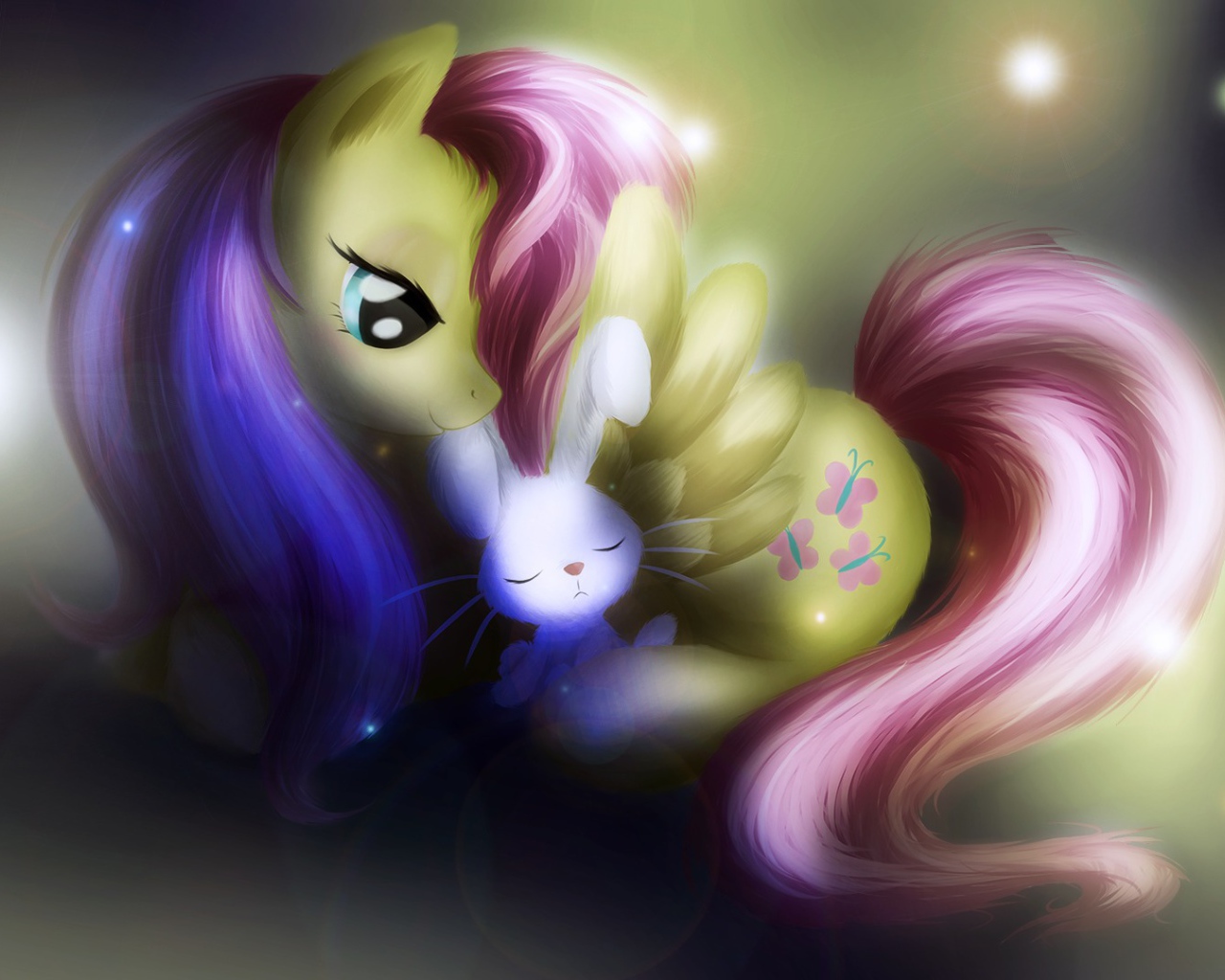 Мой маленький пони с зайчиком