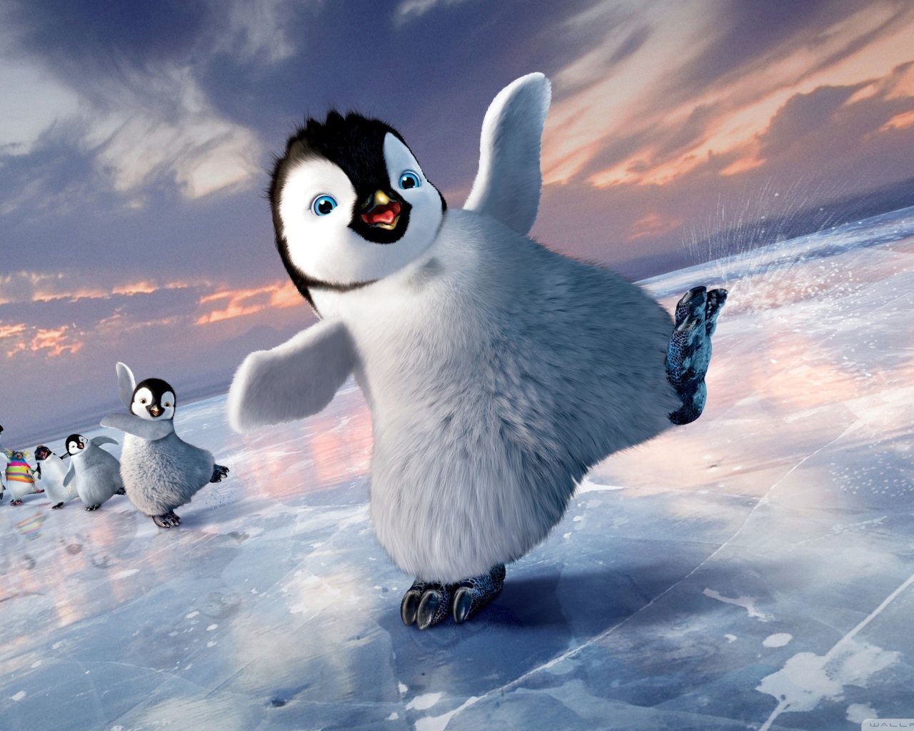 Пингвины из мультфильма
