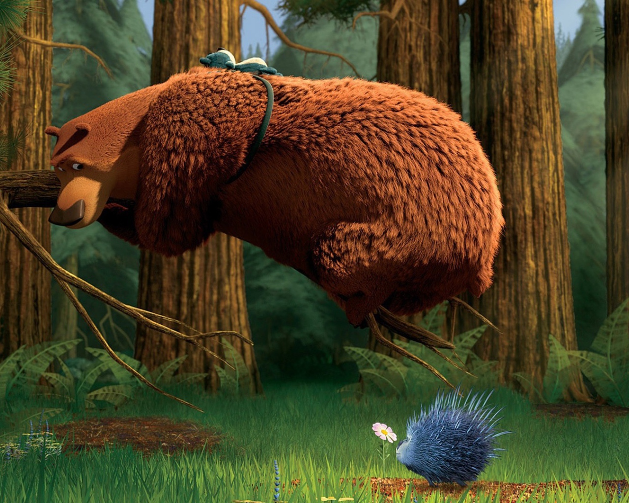 Медведь и ёжик