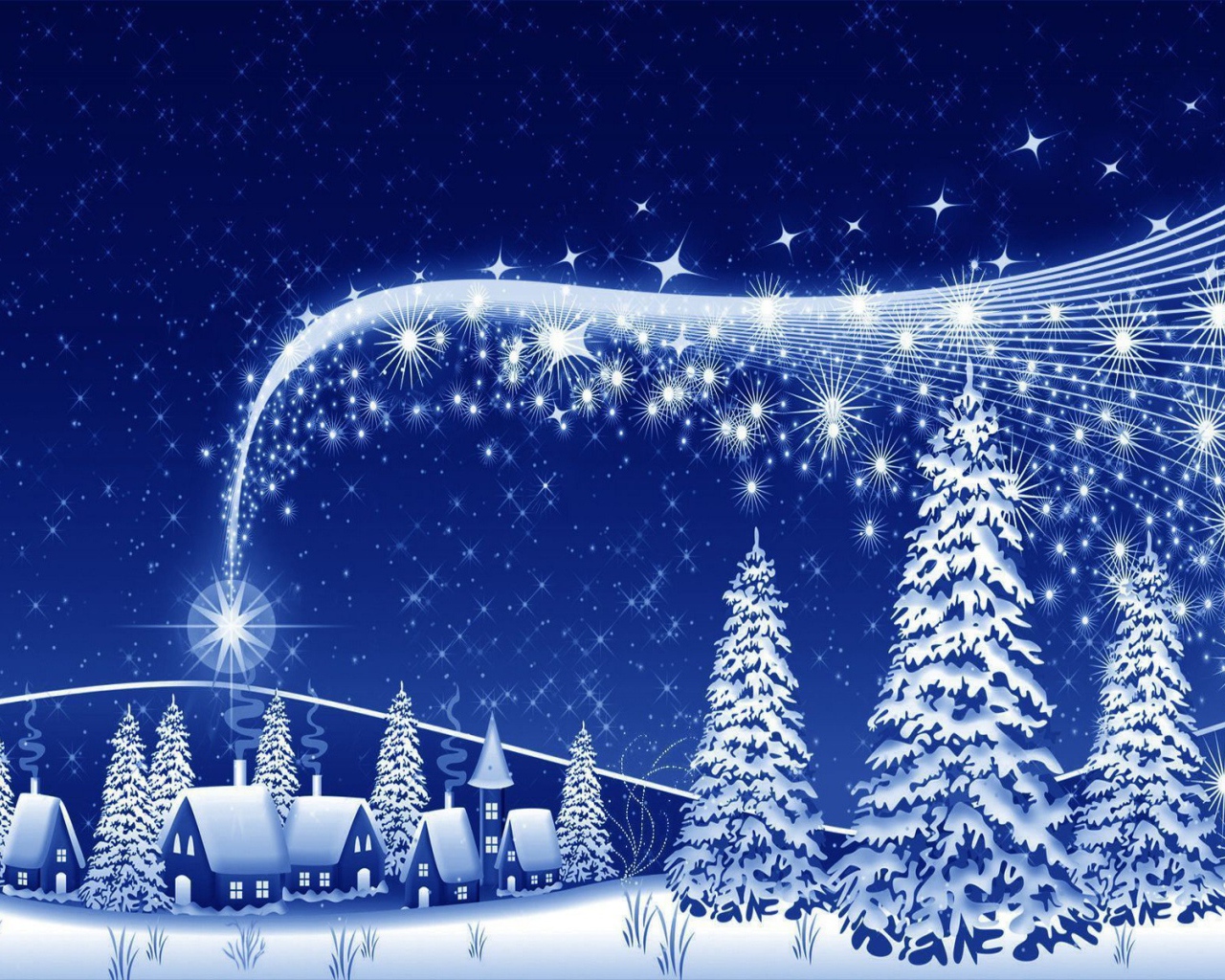 Рождественский рисунок