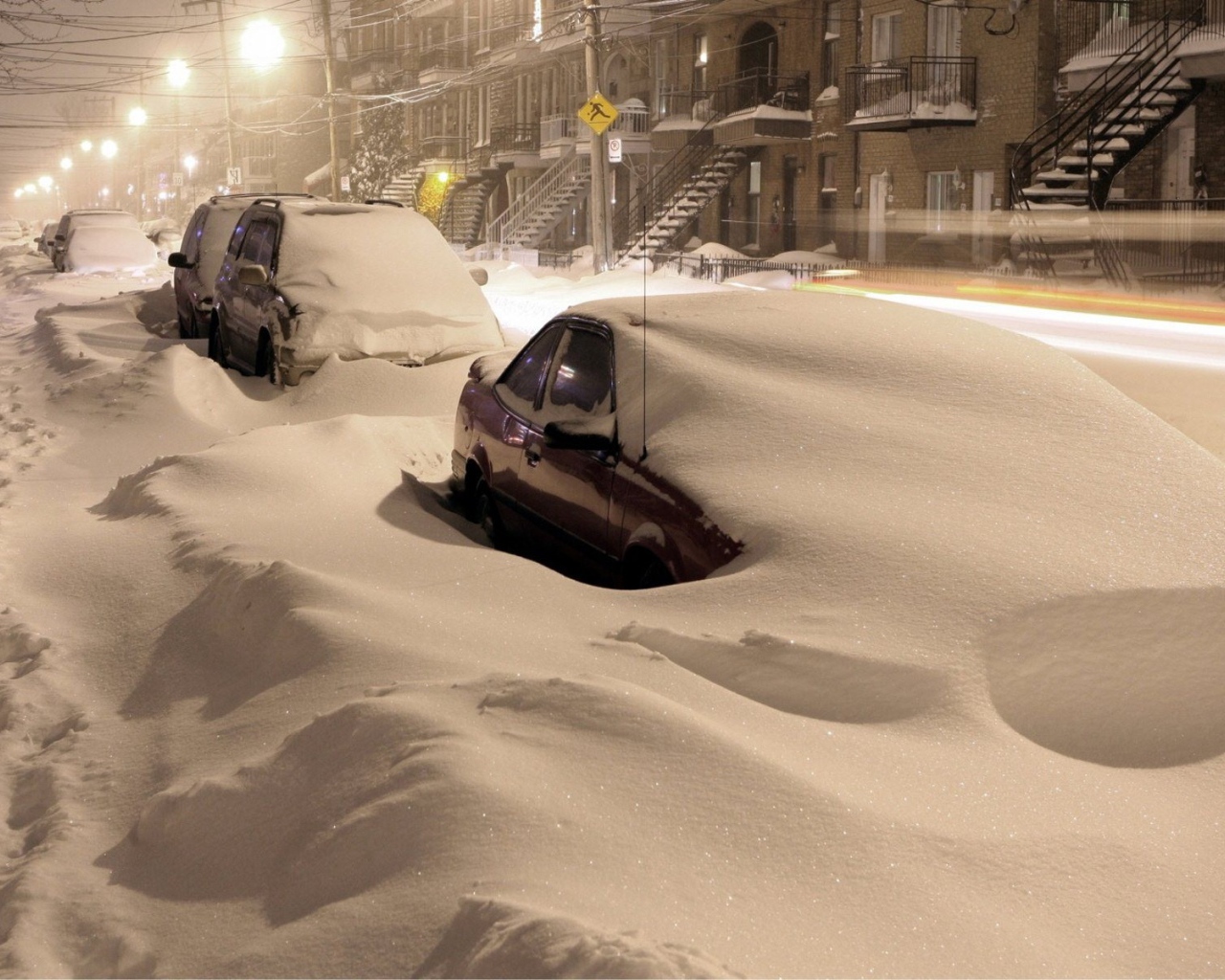 Рождественская ночь в городе