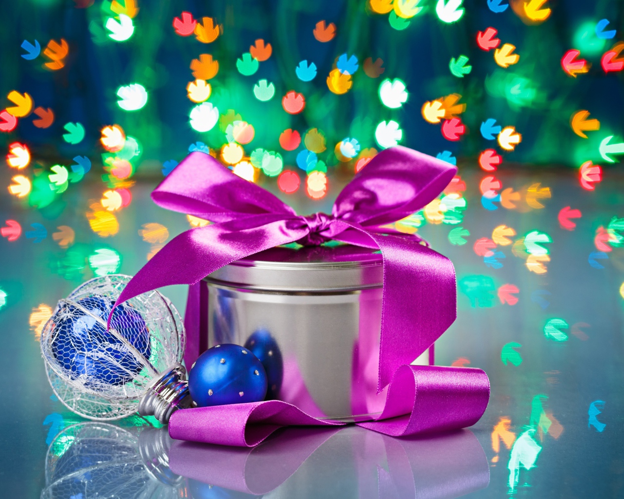 Подарок боке на рождество