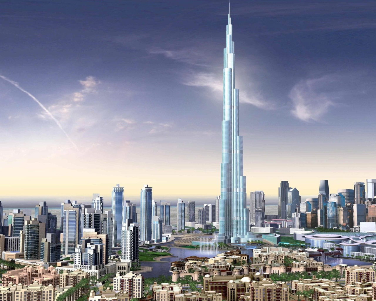 Огромный небоскреб