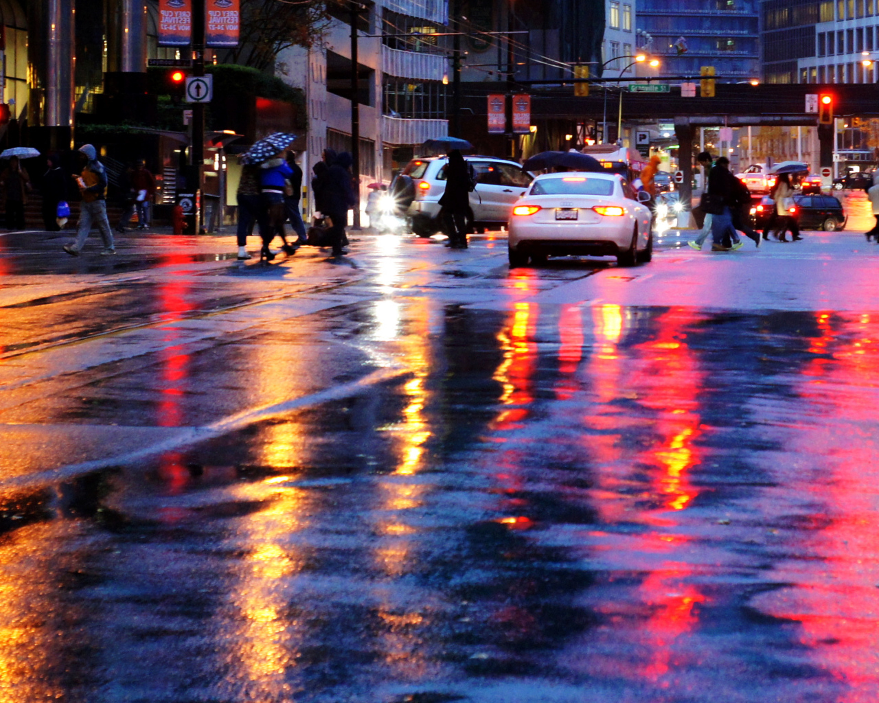 Дождь в городе