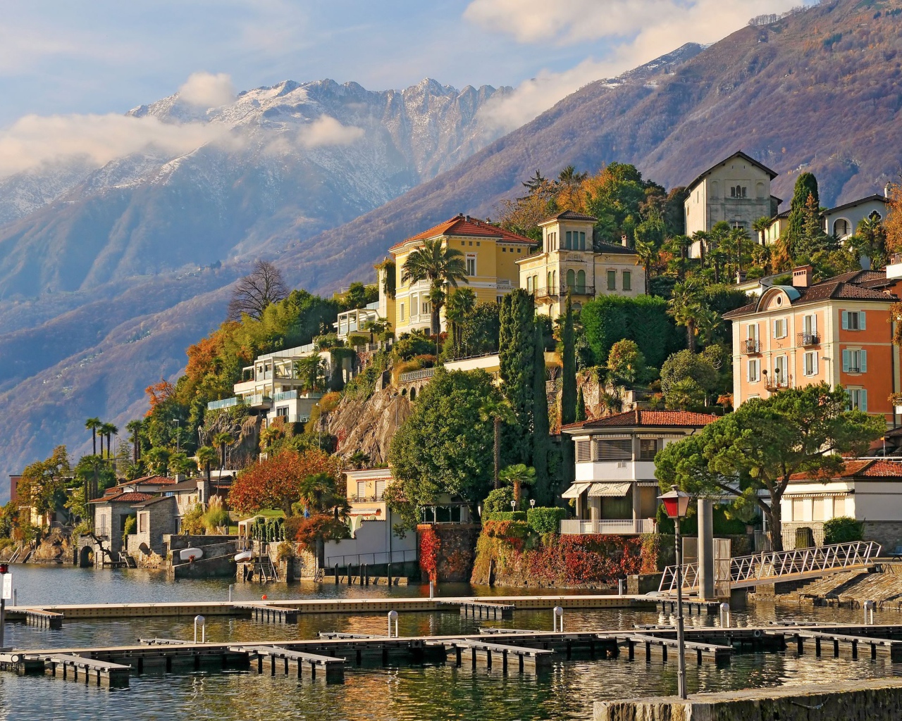 Город Аскона в Швейцарии