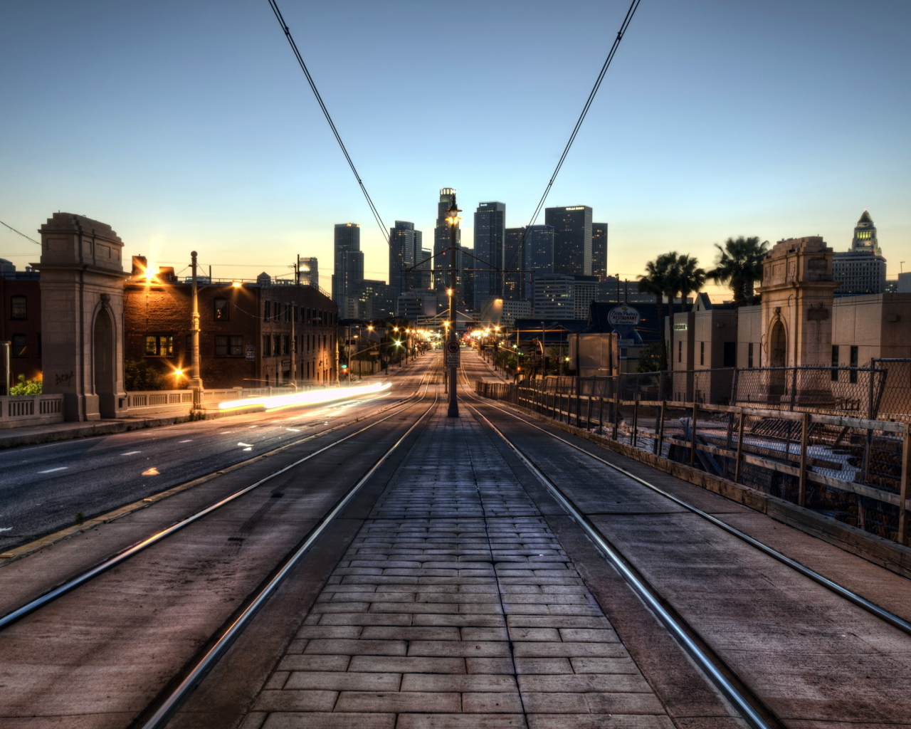 Трамвайные пути в Лос анджелес