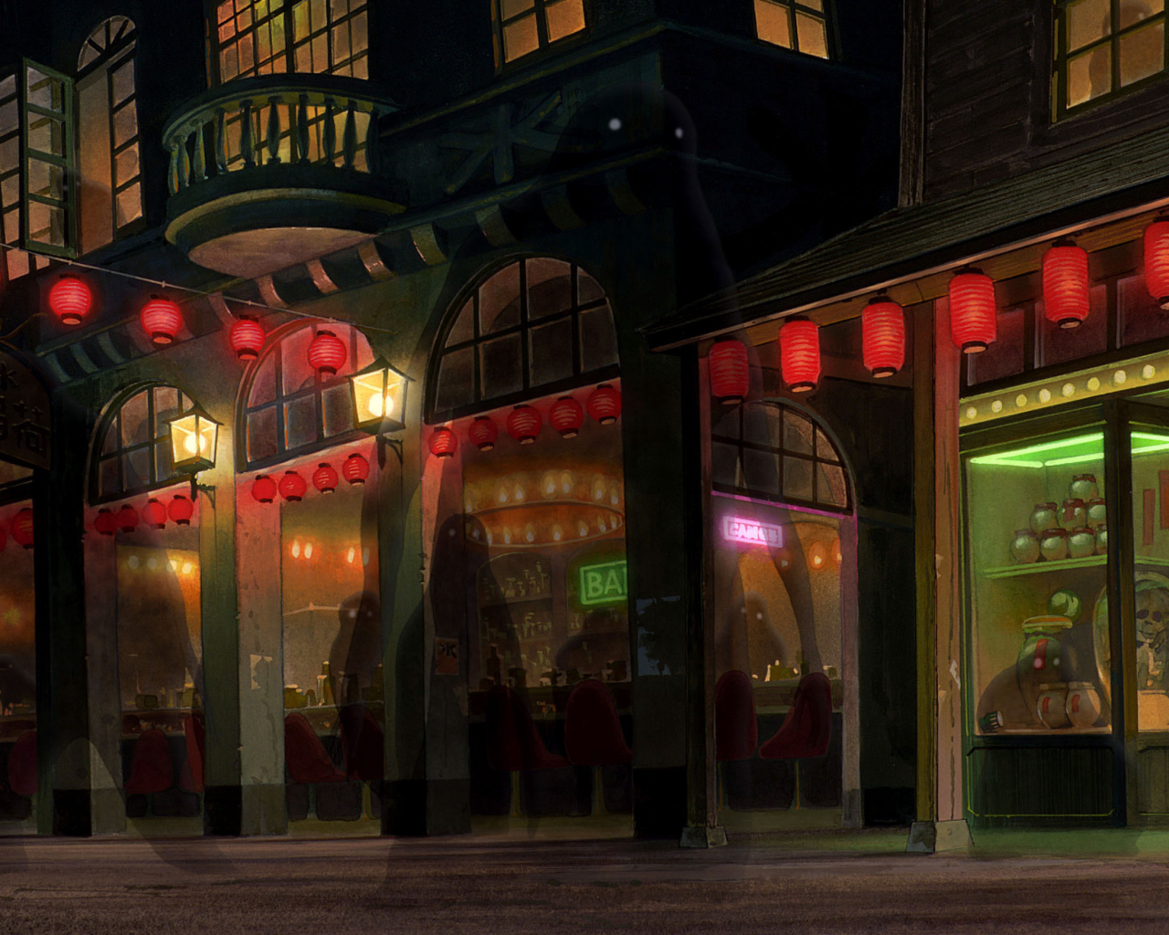 Ночная улица в китае