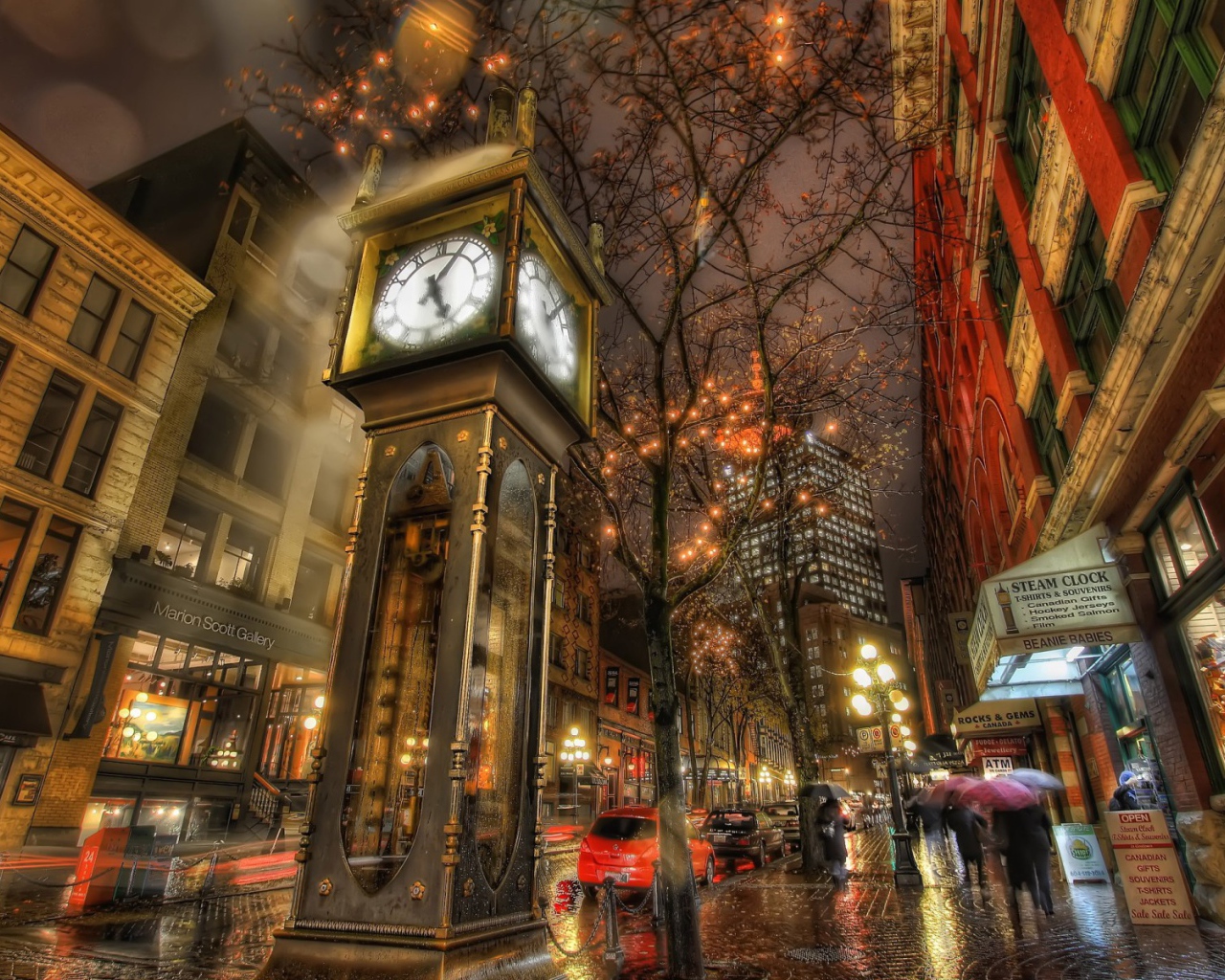 Дождливый вечер в городе