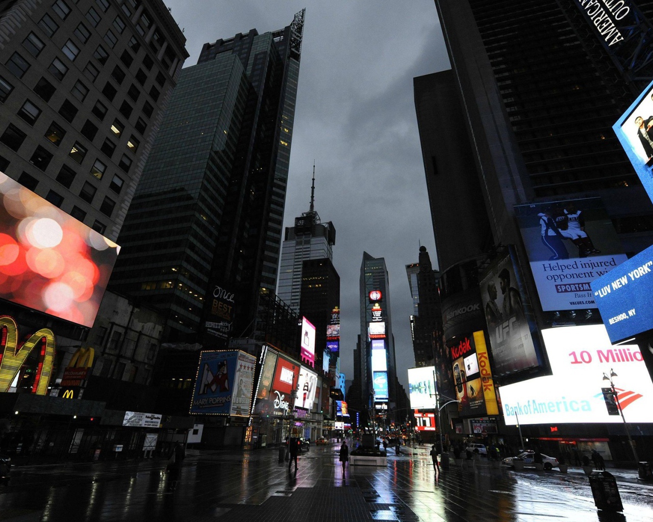 Реклама в городе Нью-Йорк