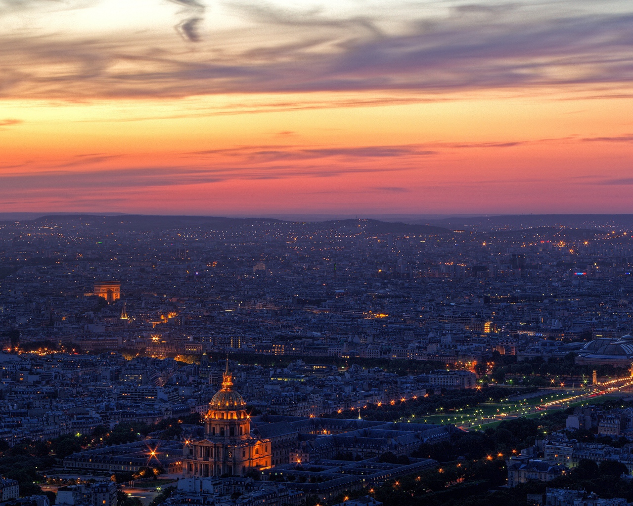 Город на вечерней заре