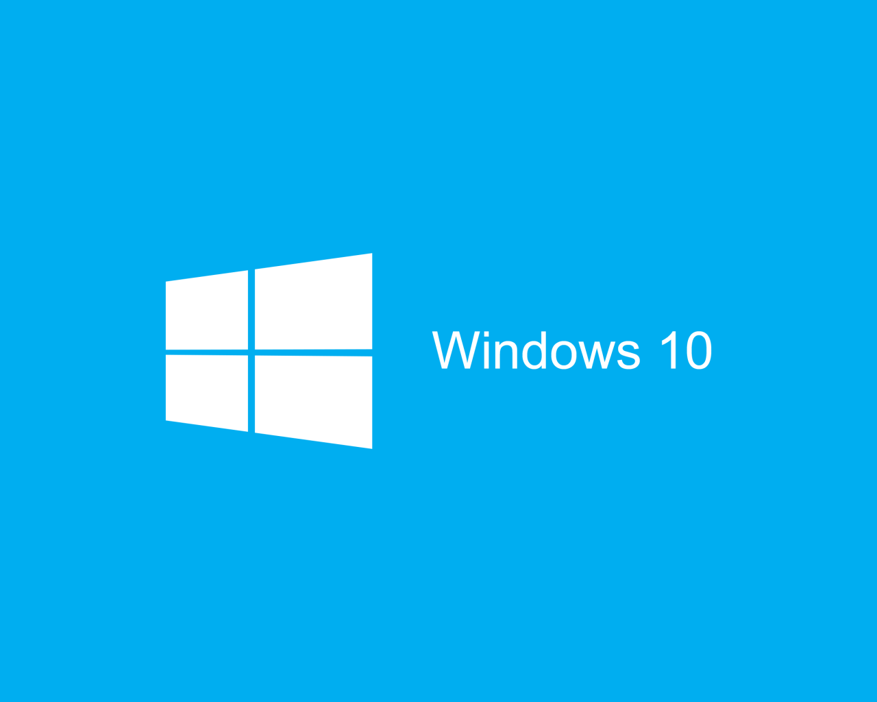 Голубой логотип Windows 10