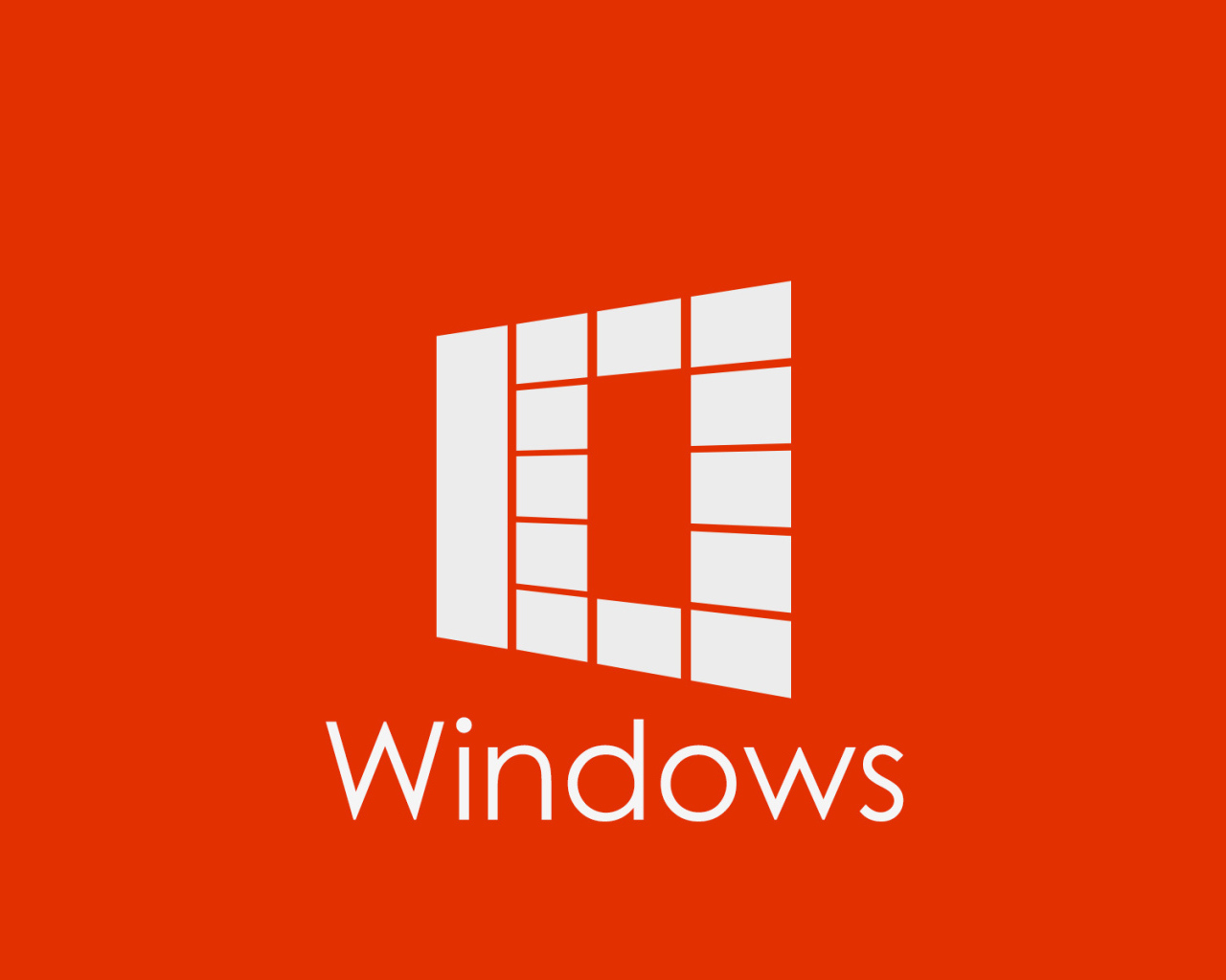 Orange logo Windows 10