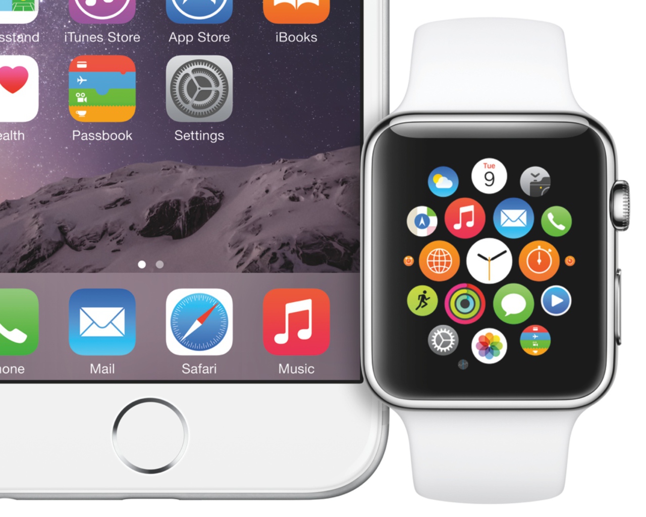 Apple Watch in comparison with a smartphone