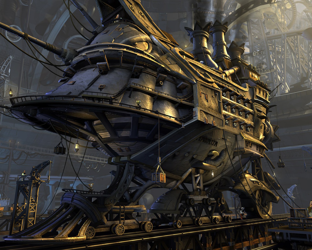 Бронепоезд будущего стимпанк