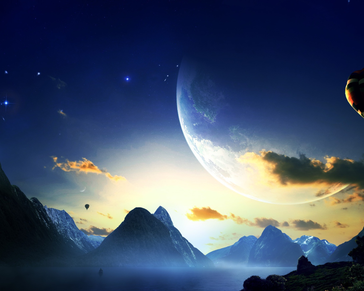 Полет воздушного шара