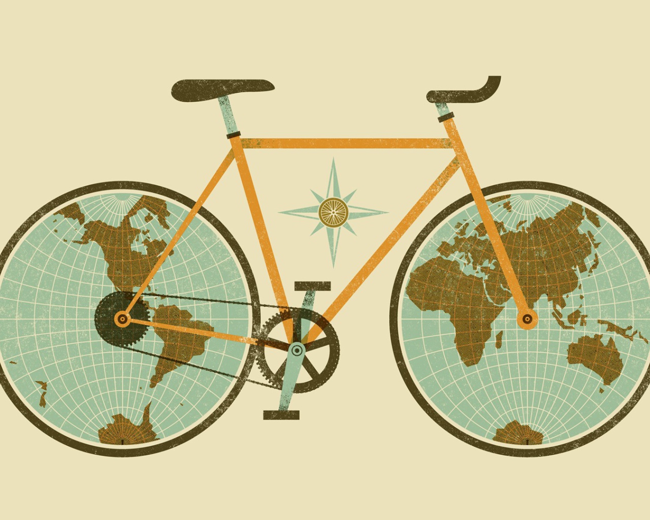 Велосипед земной шар