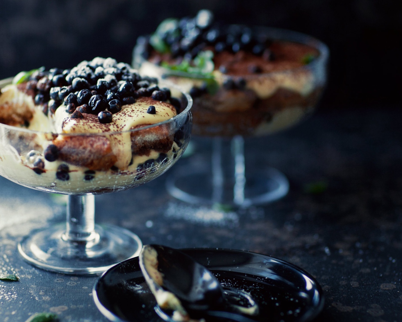 Черничный десерт