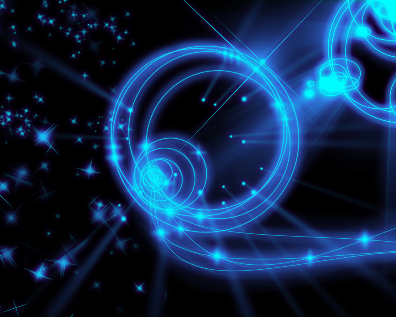 Голубая неоновая ночь