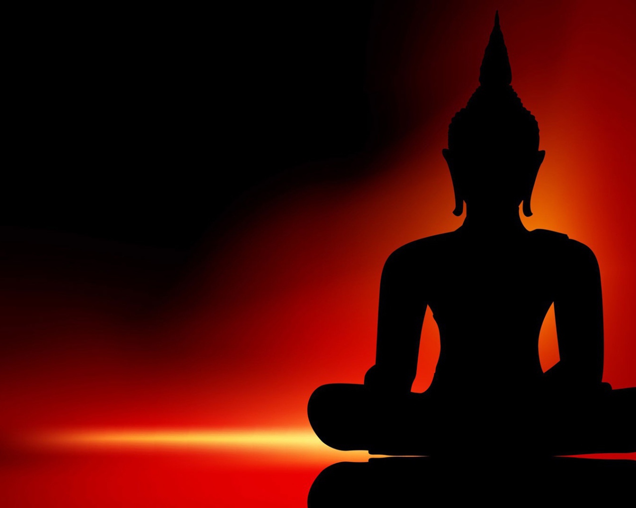 Будда на закате