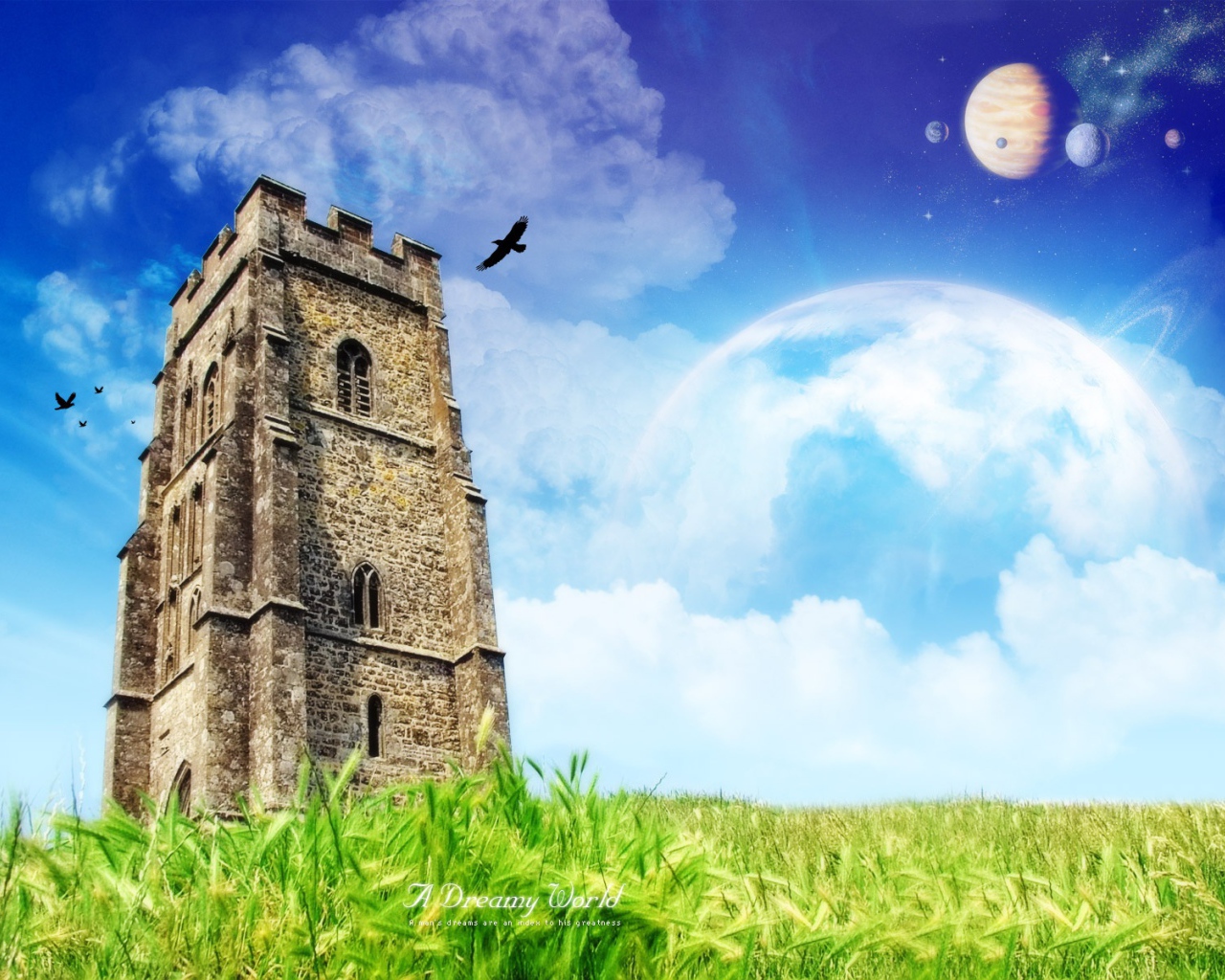 Замок в фантастическом мире