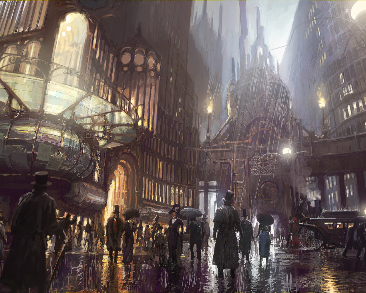 Город прошлого стимпанк