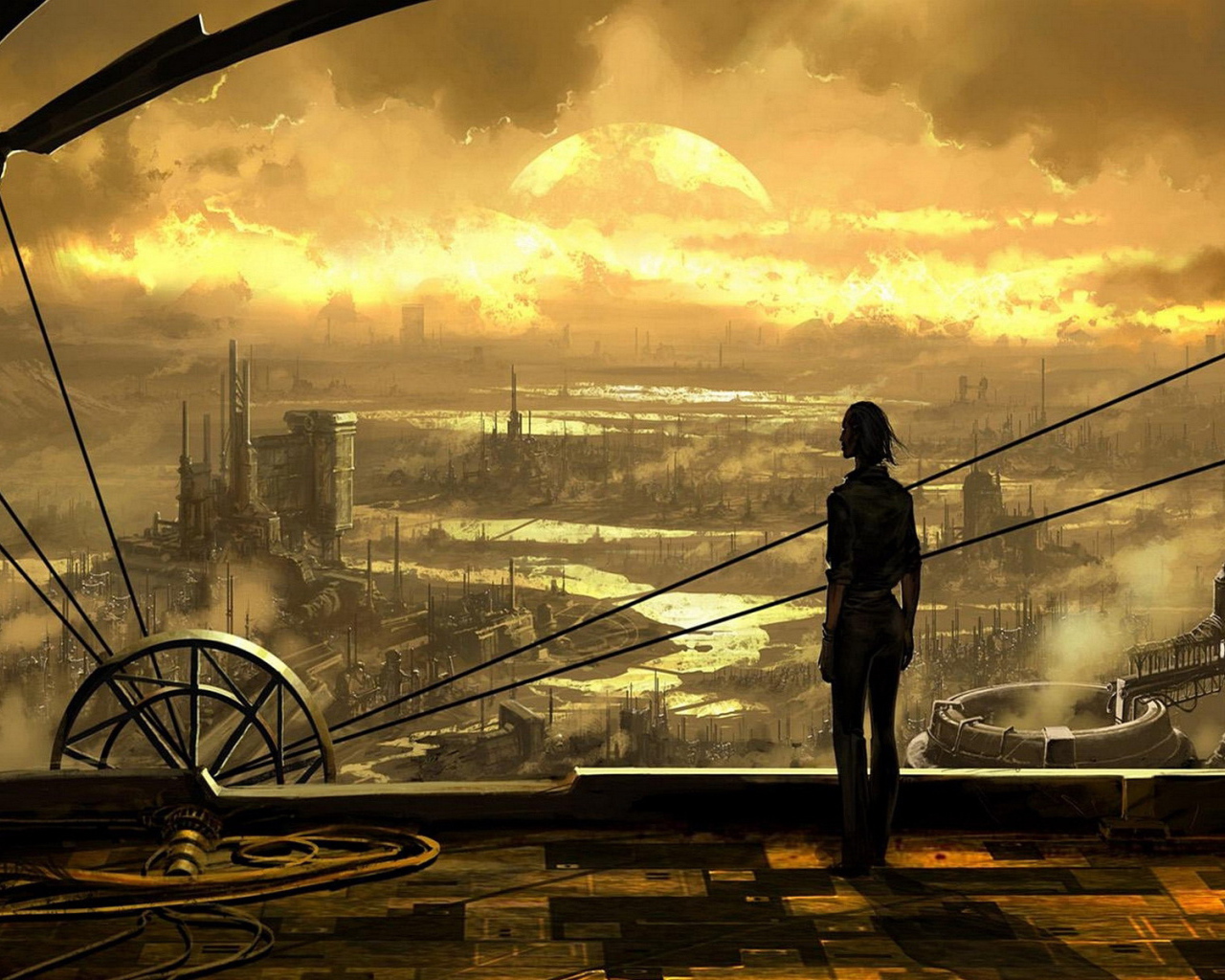 Город будущего стимпанк