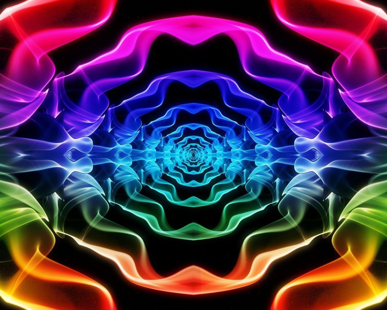 Красочная неоновая перспектива