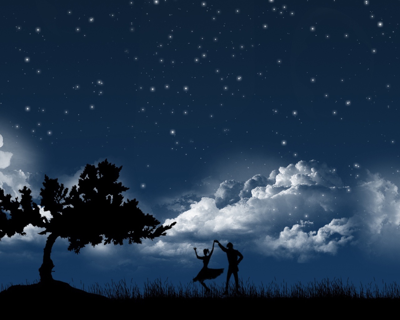 Танец под луной