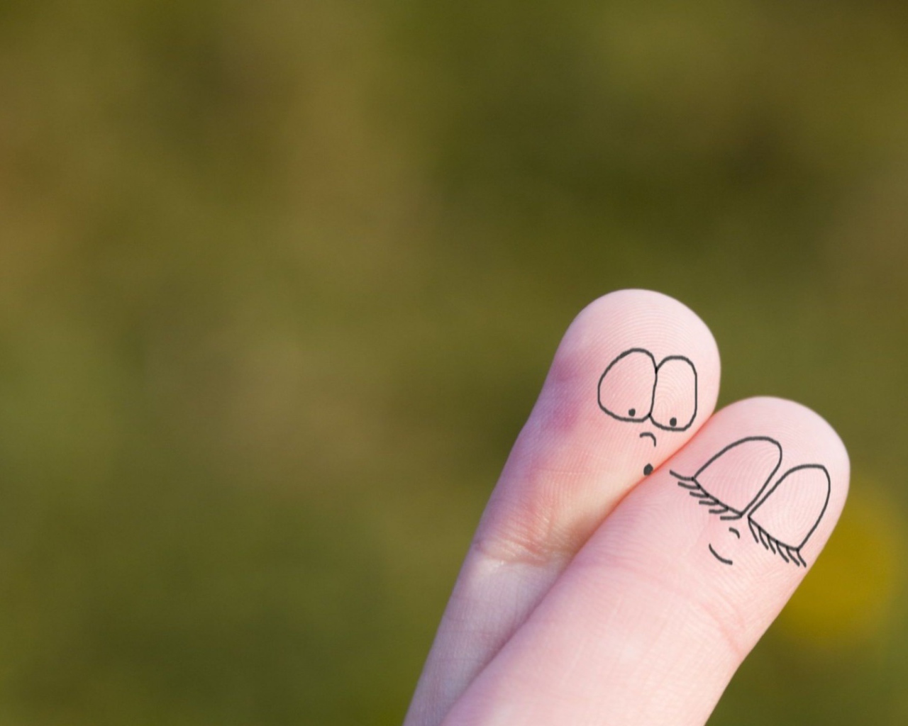 Рисунки на пальцах рук