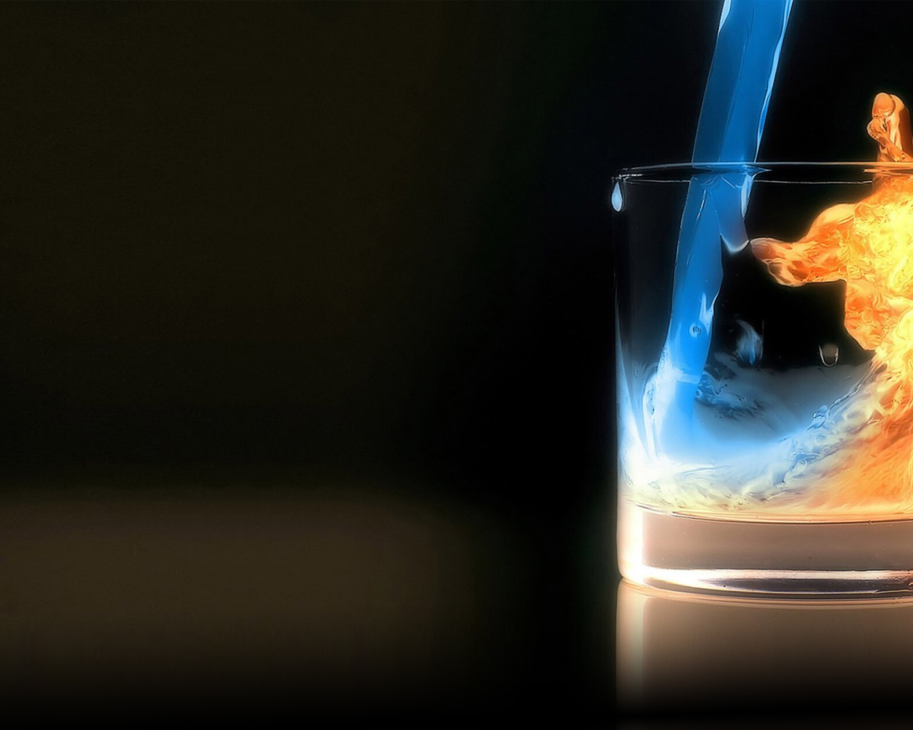 Огонь и вода в стакане