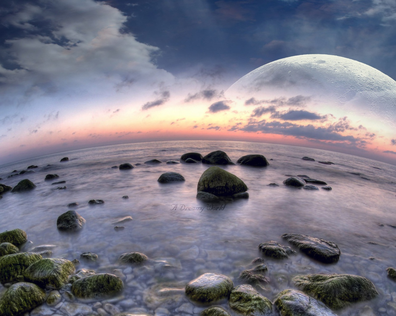 Рыбий пляж в выдуманном мире