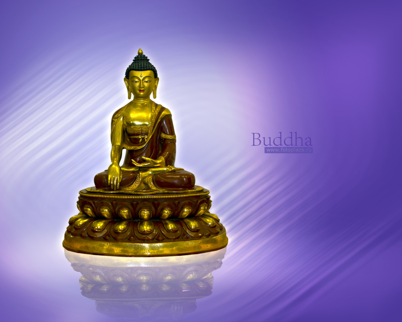 Golden Buddha figurine