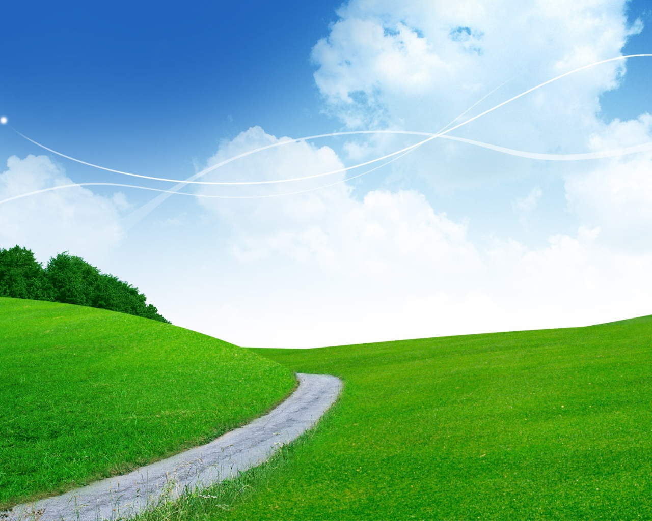 Зеленый пейзаж